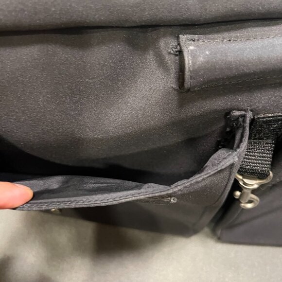 WorldCom Exchange Messenger Bag Laptop Bag Wool Satchel Bag Black 16’/ 12’ - Picture 5 of 15